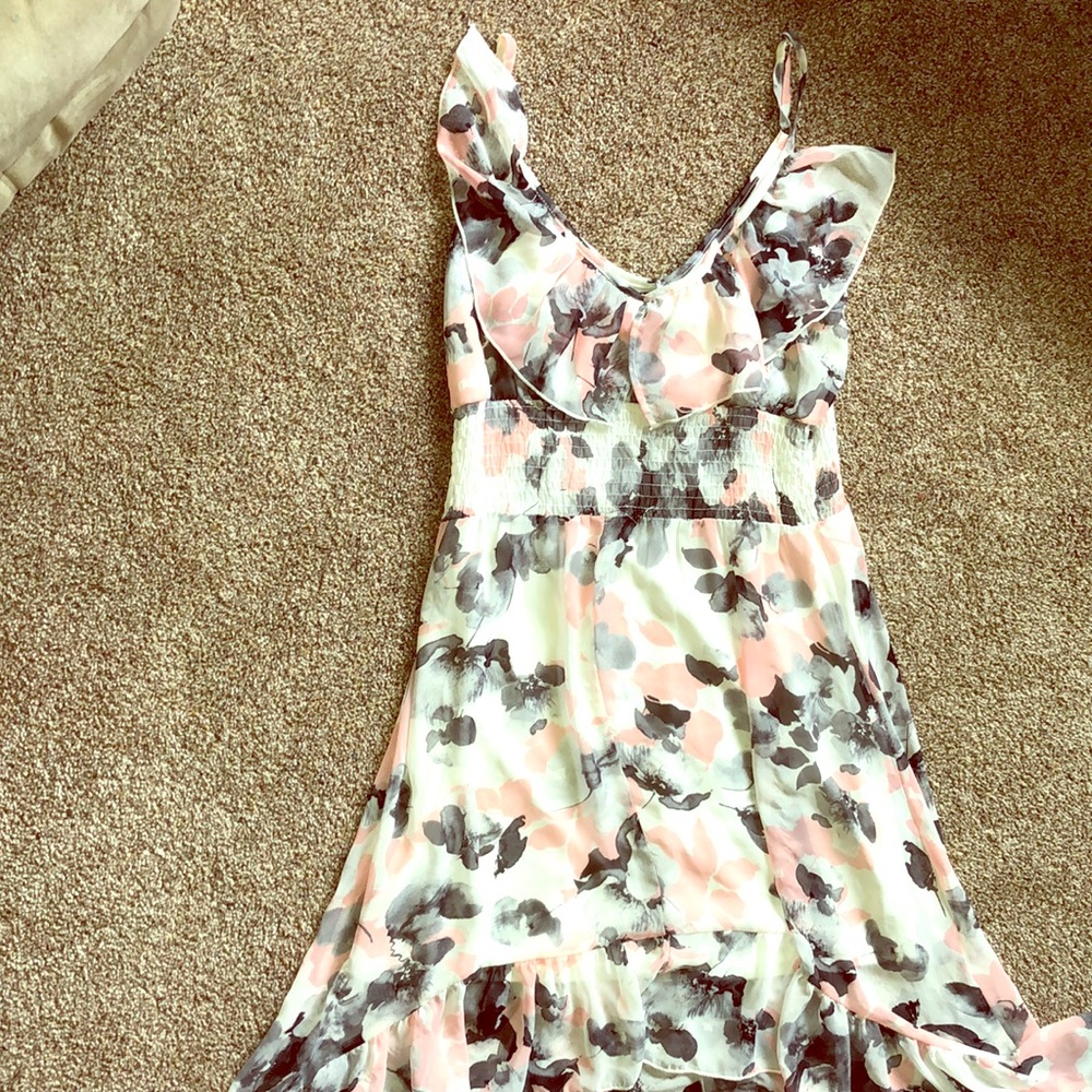 HeartSoul pink and grey floral dress